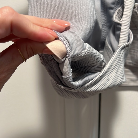 Lululemon Energy High Neck longline zip special edition sports bra size 10 gray - Picture 6 of 6
